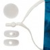 Fablastic 10mm White Silicone Face Mask Cord Adjuster Bead 