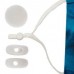 Fablastic 10mm White Silicone Face Mask Cord Adjuster Bead - Pack of 48 Fablastic 10mm White Silicone Face Mask Cord Adjuster Bead - Pack of 48