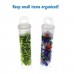 2x9/16" (50x14mm) Clear Plastic Vial with Hang Tab Lid - Pack of 10 2x9/16" (50x14mm) Clear Plastic Vial with Hang Tab Lid - Pack of 10