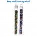5" x 9/16" (12.5cmx14mm) Plastic Storage Tubes w/Hang Cap - Pk of 50