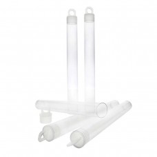 5" x 9/16" (12.5cmx14mm) Plastic Storage Tubes w/Hang Cap - Pk of 50