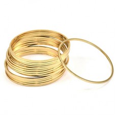 30x1mm Gold Plated Round Closed Link Rings