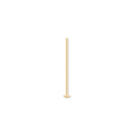 19mm (3/4") 24ga Headpins - Gold Plated - Pack of 100