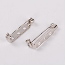 26mm Nickel Plated Locking Brooch Pins