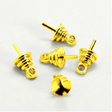 9.5mm Gold Plated Glue-in Loop Bails