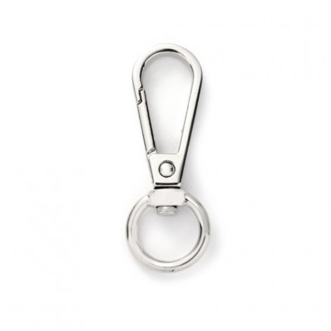 13x39mm Platinum Plated Swivel Snap Clasps - Pack of 2