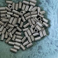 6mm Nickel Plated Greek Coil Spacers - Pack of 10