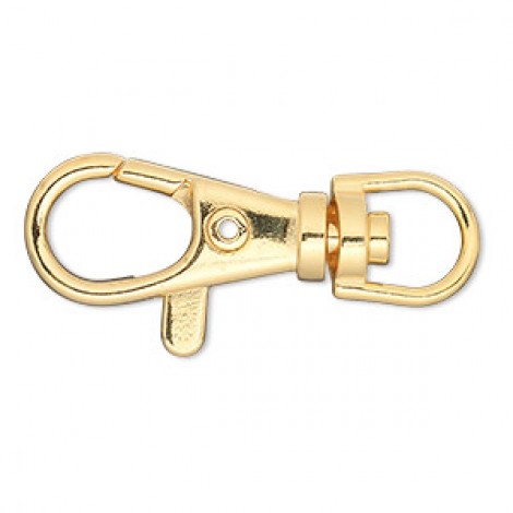 Large 31x13mm Gold Plated Swivel Clips
