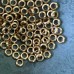 7x3mm Greek Raw Brass Rounded Washer Beads - Pack of 20