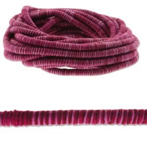 5mm Fiber Wrapped Cord - Pink/Purple - 5 metres