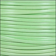 5mm Flat Italian Dolce Leather Cord - Cucumber - Per metre