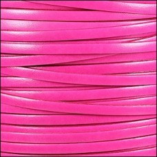 5mm Flat Italian Dolce Leather Cord - Hibiscus