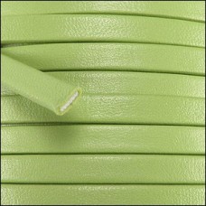 5mm Flat Mexican Leather Flat Cord - Key Lime - Per metre
