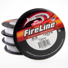 FireLine 4lb Braided Bead Thread - Crystal 005" - 125yd