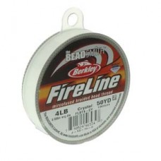 FireLine 4lb Braided Bead Thread - Crystal 005" - 300yd Extra Large