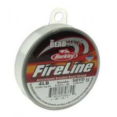 FireLine 4lb Braided Bead Thread-Smoke Grey 005" - 125yd