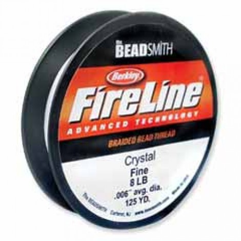 Fireline 8lb .007" Crystal Braided Bead Thread - 125yd