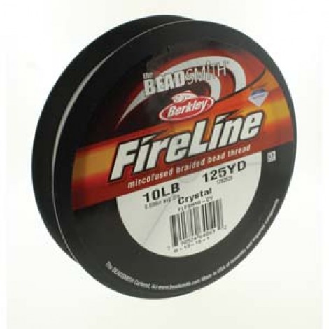 Fireline 10lb (.008") Crystal Braided Bead Thread - 125yd