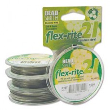 .018" 21strand Flexrite Beading Wire - 100ft - Clear