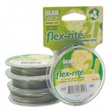 .018" 21-Strand Flexrite Beading Wire - 30ft - Clear