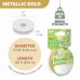 .018" (.46mm) 49st Flexrite Beading Wire- Metallic Satin Gold - 30ft (9.1m)