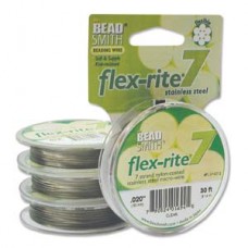 .020" Clear 7-Stand Flexrite Beading Wire - 30ft (9.2m)