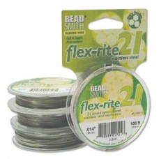 .014" 21 strand Flexrite Beading Wire - 100ft (30m)