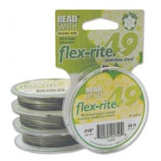 .018" Flexrite 49 Strand Beading Wire - Clear 30ft