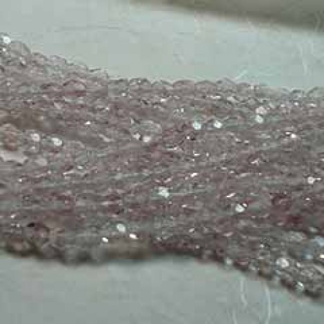 3mm Czech Princess Pink Fire Polished Beads - Pack of 50