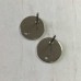 316L Stainless Steel Flat Pad Earposts with 8mm Flat Pad + Hole - Pack of 2 Pair