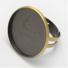 23mm ID Ant Bronze Adjustable Rings w-Cab Setting