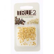 True 2mm Faceted Czech Firepolish Beads - 24K Gold Plated - 2gm (app 170pc)