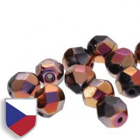 4mm Czech Firepolish Beads - Jet Full Sliperit Czech Shield - Pack of 50 4mm Czech Firepolish Beads - Jet Full Sliperit Czech Shield - Pack of 50