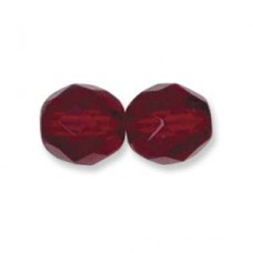 3mm Czech Garnet Fire Polished Beads