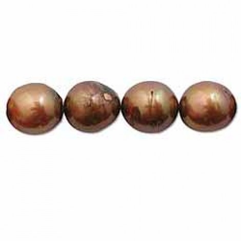 9-10mm Copper B Grade Freshwater Rice Pearls