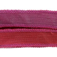 34" (91cm) Variegated Hand-Dyed Silk Ribbon - Fruit Punch
