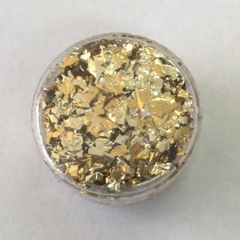 Fine Gold-Silver Metallic Foil Flakes