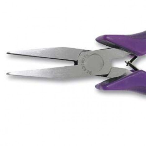Beadsmith Flatnose Ergonomic Pliers - Purple