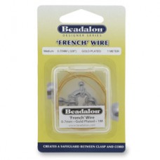 Beadalon .6mm (Fine) French Wire (Gimp) - 1m - Gold Plated