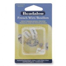 Beadalon French Wire (Gimp) - Assorted Pack of 4 sizes - Gold Plated