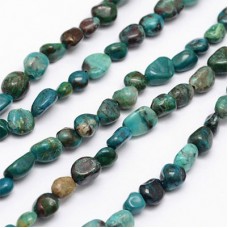 5-8mm Natural Chrysocolla Nugget Beads