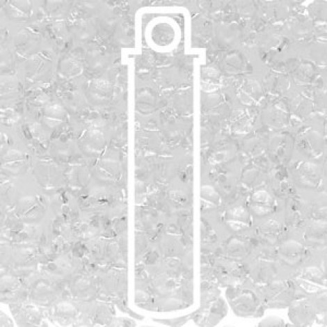 6x4mm Czech Mini GemDuo 2-Hole Beads - Silver Lined Crystal - 8.5gm 6x4mm Czech Mini GemDuo 2-Hole Beads - Silver Lined Crystal - 8.5gm