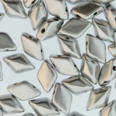 5x8mm Czech GemDuo 2-Hole Beads - Crystal Bronze Aluminium - Czech Shield