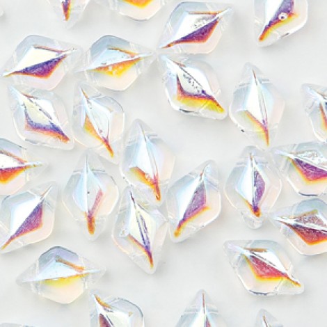 5x8mm Czech GemDuo 2-Hole Beads - Crystal AB - 8gm 5x8mm Czech GemDuo 2-Hole Beads - Crystal AB - 8gm