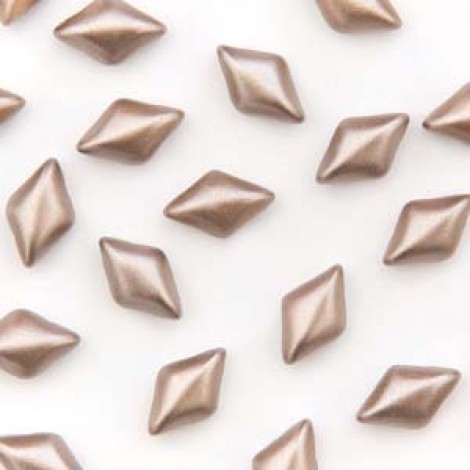 5x8mm Czech GemDuo 2-Hole Beads - Pastel Light Brown - 8gm 5x8mm Czech GemDuo 2-Hole Beads - Pastel Light Brown - 8gm