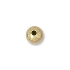6mm Gold Filled Round Beads w-1.5mm hole - Each
