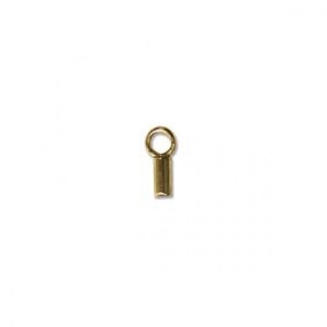 .4mm ID 14Kt Gold Filled Cord End Cap with Ring