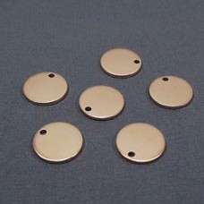8.9mm 20ga 14kt Gold Filled Round Blank Tags