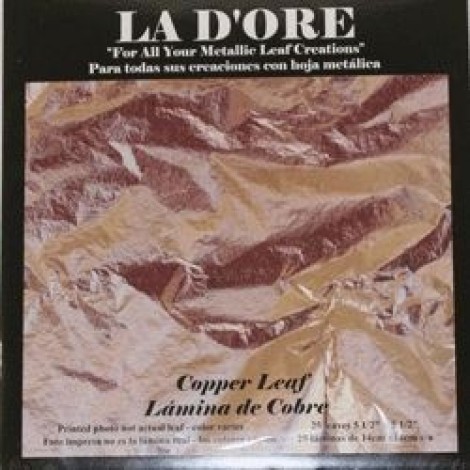 La D'Ore Metal Leaf Sheets - Copper