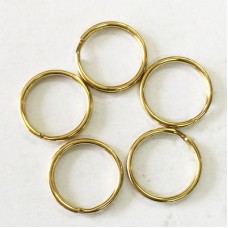 12mm Gold Plated Split Rings